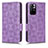 Leather Case Stands Flip Cover Holder C02X for Xiaomi Redmi Note 11T 5G Purple