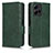 Leather Case Stands Flip Cover Holder C02X for Xiaomi Redmi Note 12 4G Green