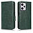 Leather Case Stands Flip Cover Holder C02X for Xiaomi Redmi Note 12 Explorer Green