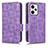 Leather Case Stands Flip Cover Holder C02X for Xiaomi Redmi Note 12 Explorer Purple