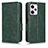 Leather Case Stands Flip Cover Holder C02X for Xiaomi Redmi Note 12 Pro+ Plus 5G Green