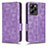 Leather Case Stands Flip Cover Holder C02X for Xiaomi Redmi Note 12 Pro Speed 5G Purple