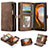 Leather Case Stands Flip Cover Holder C03S for Samsung Galaxy A04s