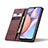 Leather Case Stands Flip Cover Holder C03S for Samsung Galaxy A10s