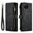 Leather Case Stands Flip Cover Holder C03S for Samsung Galaxy A12 5G