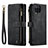 Leather Case Stands Flip Cover Holder C03S for Samsung Galaxy A12 Nacho