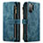 Leather Case Stands Flip Cover Holder C03S for Samsung Galaxy A13 4G Blue