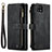 Leather Case Stands Flip Cover Holder C03S for Samsung Galaxy A22s 5G