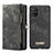 Leather Case Stands Flip Cover Holder C03S for Samsung Galaxy A51 5G Black