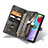 Leather Case Stands Flip Cover Holder C03S for Samsung Galaxy A52 5G