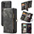 Leather Case Stands Flip Cover Holder C03S for Samsung Galaxy M40S