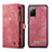 Leather Case Stands Flip Cover Holder C03S for Samsung Galaxy S20 FE 4G Red