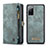 Leather Case Stands Flip Cover Holder C03S for Samsung Galaxy S20 FE 5G Blue