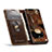 Leather Case Stands Flip Cover Holder C03S for Samsung Galaxy S20 Ultra