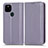 Leather Case Stands Flip Cover Holder C03X for Google Pixel 5a 5G Purple