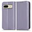 Leather Case Stands Flip Cover Holder C03X for Google Pixel 7 5G Purple