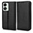 Leather Case Stands Flip Cover Holder C03X for OnePlus Nord 2T 5G Black