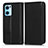 Leather Case Stands Flip Cover Holder C03X for OnePlus Nord CE 2 5G Black