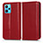 Leather Case Stands Flip Cover Holder C03X for Realme 9 4G Red