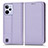 Leather Case Stands Flip Cover Holder C03X for Realme C31 Purple