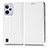 Leather Case Stands Flip Cover Holder C03X for Realme C31 White