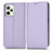 Leather Case Stands Flip Cover Holder C03X for Realme C35 Purple