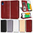 Leather Case Stands Flip Cover Holder C03X for Samsung Galaxy A03 Core