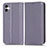 Leather Case Stands Flip Cover Holder C03X for Samsung Galaxy A04 4G Purple