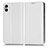 Leather Case Stands Flip Cover Holder C03X for Samsung Galaxy A04 4G White