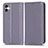 Leather Case Stands Flip Cover Holder C03X for Samsung Galaxy A04E Purple