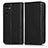 Leather Case Stands Flip Cover Holder C03X for Samsung Galaxy A04s Black