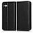 Leather Case Stands Flip Cover Holder C03X for Samsung Galaxy A05 Black