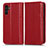 Leather Case Stands Flip Cover Holder C03X for Samsung Galaxy A13 5G Red