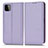Leather Case Stands Flip Cover Holder C03X for Samsung Galaxy A22 5G Purple