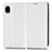 Leather Case Stands Flip Cover Holder C03X for Samsung Galaxy A22 5G SC-56B White