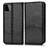 Leather Case Stands Flip Cover Holder C03X for Samsung Galaxy A22s 5G Black