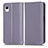 Leather Case Stands Flip Cover Holder C03X for Samsung Galaxy A23 5G SC-56C Purple