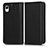 Leather Case Stands Flip Cover Holder C03X for Samsung Galaxy A23s Black