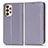 Leather Case Stands Flip Cover Holder C03X for Samsung Galaxy A33 5G Purple