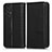 Leather Case Stands Flip Cover Holder C03X for Samsung Galaxy A53 5G Black