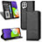 Leather Case Stands Flip Cover Holder C03X for Samsung Galaxy F22 4G