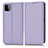 Leather Case Stands Flip Cover Holder C03X for Samsung Galaxy F42 5G Purple