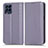 Leather Case Stands Flip Cover Holder C03X for Samsung Galaxy M53 5G Purple