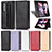 Leather Case Stands Flip Cover Holder C03X for Samsung Galaxy Z Fold3 5G