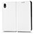 Leather Case Stands Flip Cover Holder C03X for Sony Xperia Ace III White