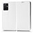 Leather Case Stands Flip Cover Holder C03X for Vivo Y30 5G White