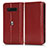 Leather Case Stands Flip Cover Holder C03X for Xiaomi Black Shark 4 5G Red