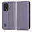 Leather Case Stands Flip Cover Holder C03X for Xiaomi Black Shark 5 5G Purple