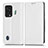 Leather Case Stands Flip Cover Holder C03X for Xiaomi Black Shark 5 5G White