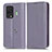 Leather Case Stands Flip Cover Holder C03X for Xiaomi Black Shark 5 Pro 5G Purple